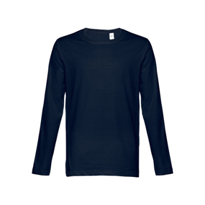 THC BUCHAREST MENS LONG SLEEVE TEE SHIRT - L in Blue