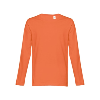 THC BUCHAREST MENS LONG SLEEVE TEE SHIRT - L in Terracotta