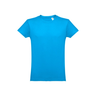 THC LUANDA MENS TUBULAR COTTON TEE SHIRT - XS in Acqua Blue