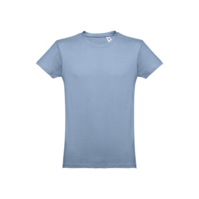 THC LUANDA MENS TUBULAR COTTON TEE SHIRT - XS in Pastel Blue