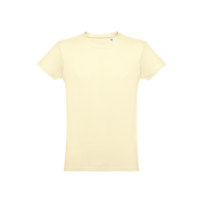 THC LUANDA MENS TUBULAR COTTON TEE SHIRT - XS in Pastel Yellow