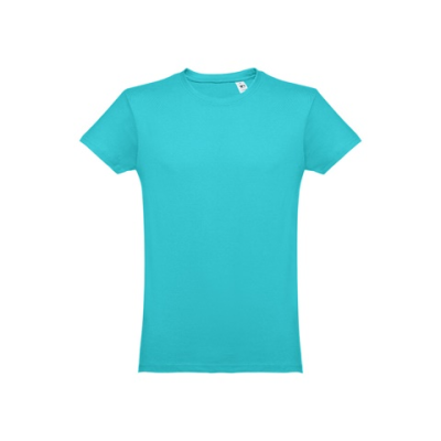 THC LUANDA MENS TUBULAR COTTON TEE SHIRT - XS in Turquoise Blue