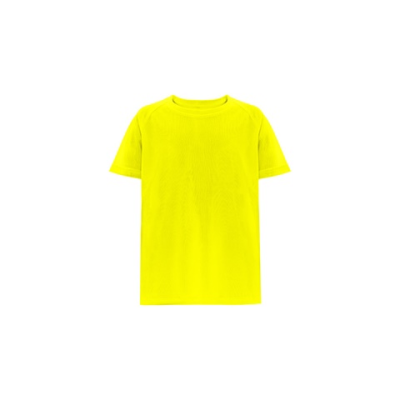 THC MOVE CHILDRENS KIDS TECHNICAL SHORT-SLEEVED POLYESTER TEE SHIRT - 10 in Hexachrome Yellow