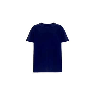 THC MOVE CHILDRENS KIDS TECHNICAL SHORT-SLEEVED POLYESTER TEE SHIRT - 10 in Navy Blue