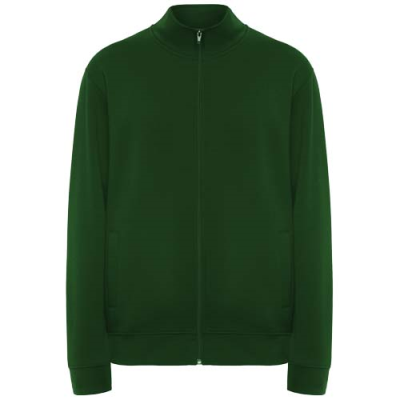 ULAN UNISEX FULL ZIP SWEATER in Dark Green