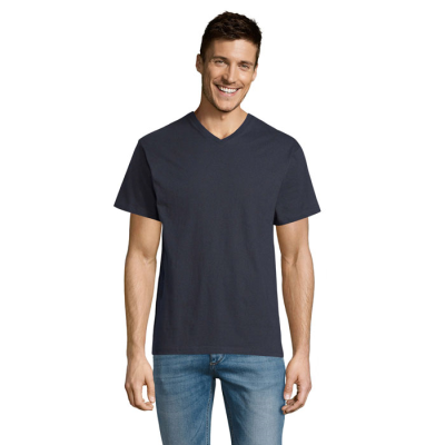 VICTORY V-NECK TEE SHIRT 150 in Blue