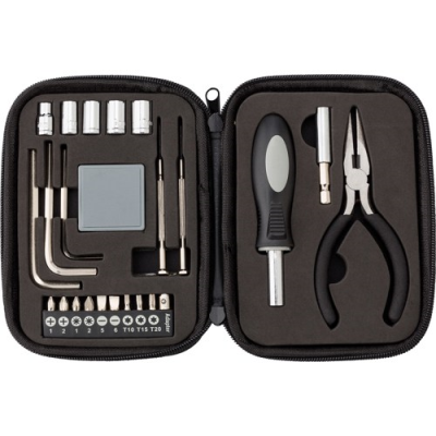 LEATHER CASE TOOL KIT in Black