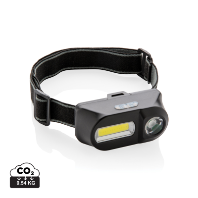 COB AND LED HEADLIGHT in Black