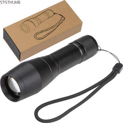 LED TORCH with 3 Different Light Functions in Black