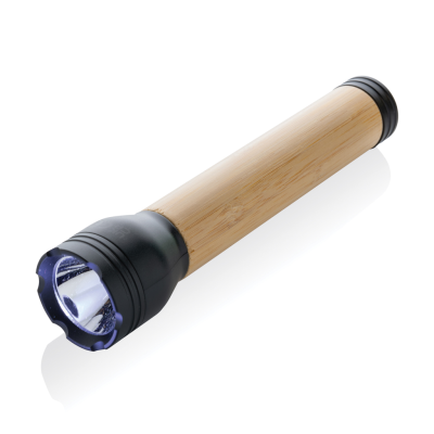 LUCID 5W RCS CERTIFIED RECYCLED PLASTIC & BAMBOO TORCH in Black, Brown