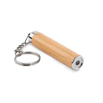 MINI BAMBOO TORCH with Keyring in Brown