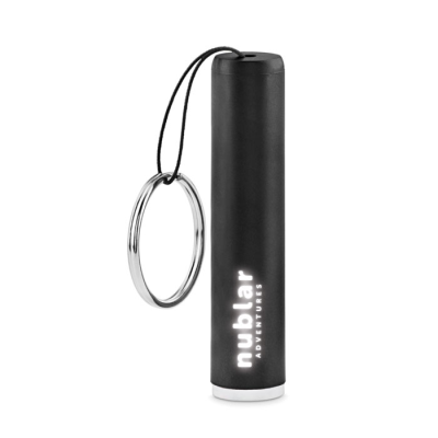 PLASTIC LIGHT UP LOGO TORCH in Black