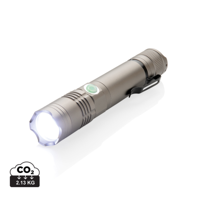 RE-CHARGABLE 3W TORCH in Grey