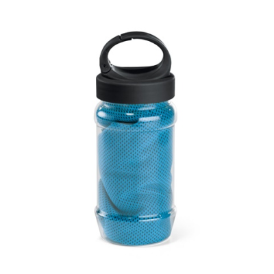 ARTX PLUS POLYAMIDE AND POLYESTER SPORTS TOWEL with Bottle in Light Blue