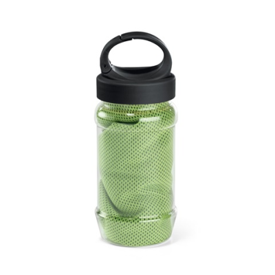 ARTX PLUS POLYAMIDE AND POLYESTER SPORTS TOWEL with Bottle in Pale Green