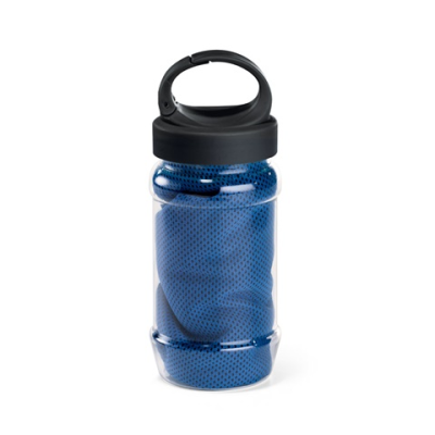 ARTX PLUS POLYAMIDE AND POLYESTER SPORTS TOWEL with Bottle in Royal Blue