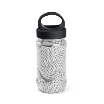 ARTX PLUS POLYAMIDE AND POLYESTER SPORTS TOWEL with Bottle in White