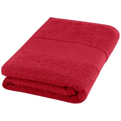 CHARLOTTE 450 G & M² COTTON TOWEL 50X100 CM in Red