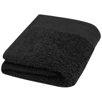 CHLOE 550 G & M² COTTON TOWEL 30X50 CM in Solid Black