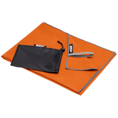 PIETER GRS ULTRA LIGHTWEIGHT AND QUICK DRY TOWEL 50X100 CM in Orange