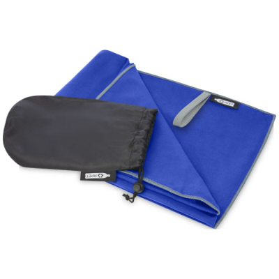 PIETER RECYCLED PET ULTRA LIGHTWEIGHT AND QUICK DRY TOWEL in Process Blue