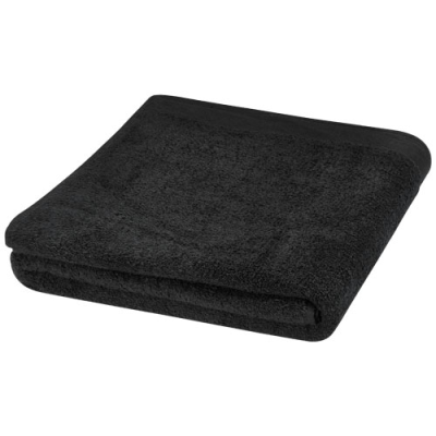 RILEY 550 G & M² COTTON TOWEL 100X180 CM in Solid Black