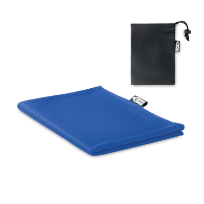 RPET SPORTS TOWEL AND POUCH in Blue