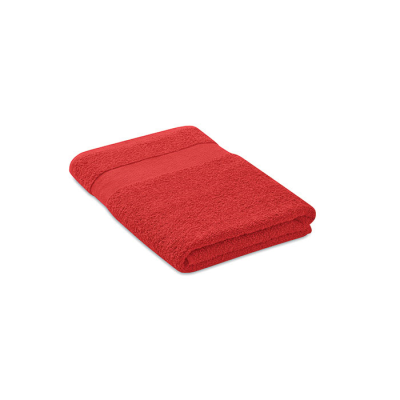 TOWEL ORGANIC COTTON 140X70CM in Red