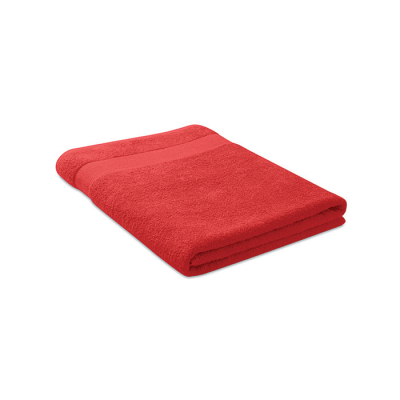 TOWEL ORGANIC COTTON 180X100CM in Red