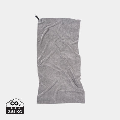 VINGA GRS RPET ACTIVE DRY TOWEL 140 x 70CM in Grey