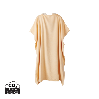 VINGA TOLO HAMMAM TERRY BEACH PONCHO in Yellow, Off White