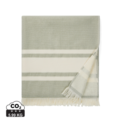 VINGA TOLO HAMMAM TERRY TOWEL in Green, Off White