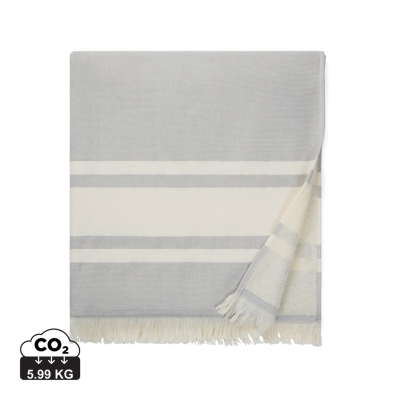 VINGA TOLO HAMMAM TERRY TOWEL in Grey, Off White