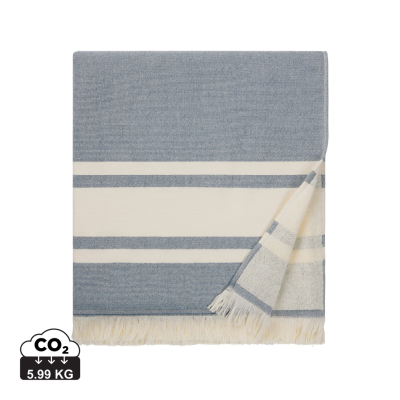 VINGA TOLO HAMMAM TERRY TOWEL in Navy, Beige