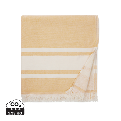 VINGA TOLO HAMMAM TERRY TOWEL in Yellow, Off White