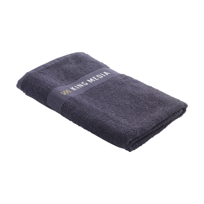 WOOOSH BATH TOWEL GRS RECYCLE COTTON MIX 140 x 70 CM in Dark Grey