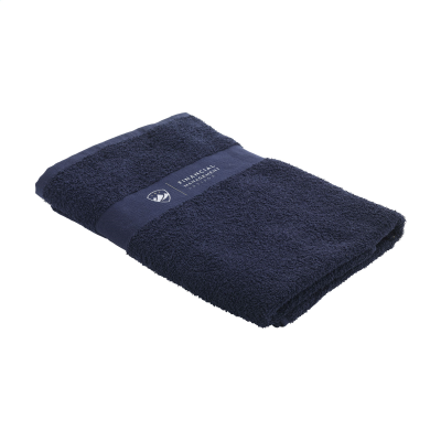 WOOOSH BATH TOWEL GRS RECYCLE COTTON MIX 140 x 70 CM in Navy