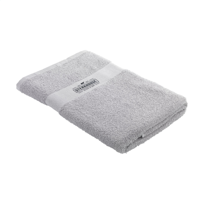 WOOOSH BATH TOWEL GRS RECYCLE COTTON MIX 140 x 70 CM in Pale Grey