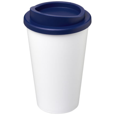 AMERICANO® 350 ML THERMAL INSULATED TUMBLER in White & Blue