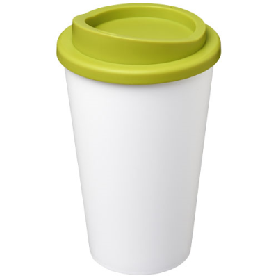 AMERICANO® 350 ML THERMAL INSULATED TUMBLER in White & Lime