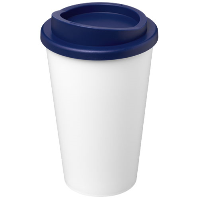 AMERICANO® ECO 350 ML RECYCLED TUMBLER in White & Blue