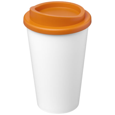 AMERICANO® ECO 350 ML RECYCLED TUMBLER in White & Orange