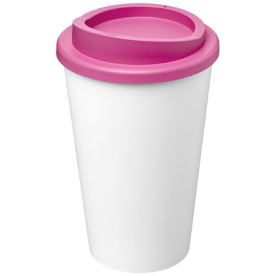 AMERICANO® ECO 350 ML RECYCLED TUMBLER in White & Pink