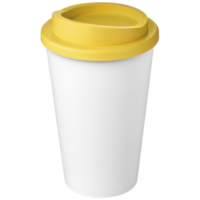 AMERICANO® ECO 350 ML RECYCLED TUMBLER in White & Yellow