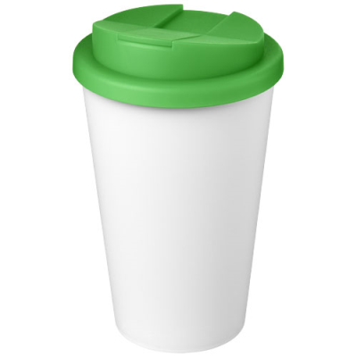 AMERICANO® ECO 350 ML RECYCLED TUMBLER with Spill-Proof Lid in Green & White