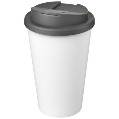 AMERICANO® ECO 350 ML RECYCLED TUMBLER with Spill-Proof Lid in Grey & White