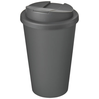 AMERICANO® ECO 350 ML RECYCLED TUMBLER with Spill-Proof Lid in Grey