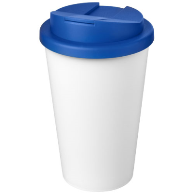 AMERICANO® ECO 350 ML RECYCLED TUMBLER with Spill-Proof Lid in Mid Blue & White