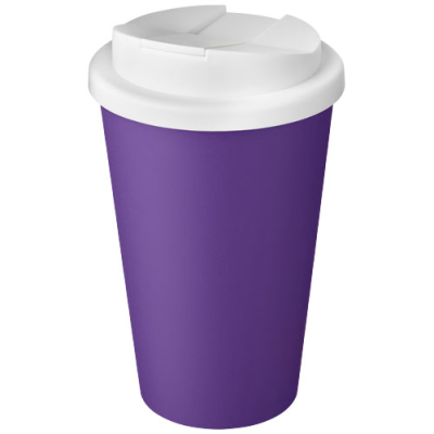 AMERICANO® ECO 350 ML RECYCLED TUMBLER with Spill-Proof Lid in Purple & White