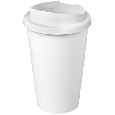 AMERICANO® ECO 350 ML RECYCLED TUMBLER with Spill-Proof Lid in White